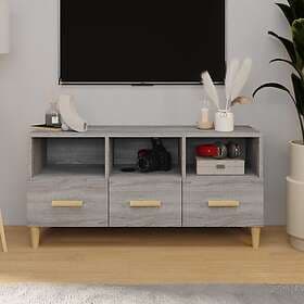 vidaXL TV Stand grå sonoma 102x36x50 cm konstruerat trä 817496