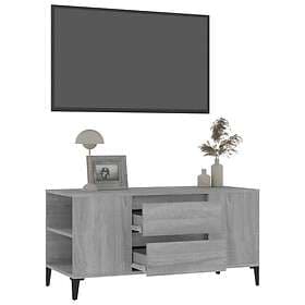 vidaXL TV Stand grå sonoma 102x44.5x50 cm konstruerat trä 819610