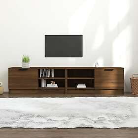vidaXL TV Stand 2 st brun ek 80x35x36.5 cm konstruerat trä 817122