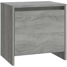 vidaXL Sängbord grå sonoma 45x34x44.5 cm spånskiva 813046