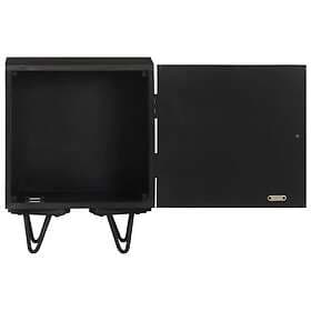 vidaXL Sängbord med mässingsfront 40x30x50 cm massivt mangoträ 322680