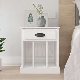 vidaXL Nightstand White High Gloss 43x36x50cm 816348