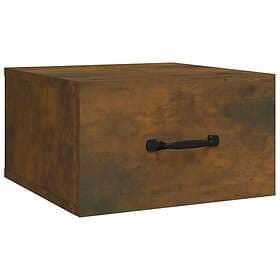 vidaXL Nightstand Smoke Brown Oak 35x35x20cm 817580