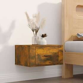 vidaXL Nightstand Smoke Brown Oak 50x36x25cm 816850
