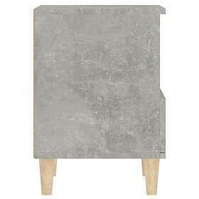 vidaXL Sängbord 2 st betonggrå 40x35x50 cm 821803