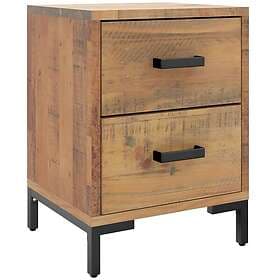 vidaXL Sängbord brun 36x30x45 cm massivt återvunnet furu 349911