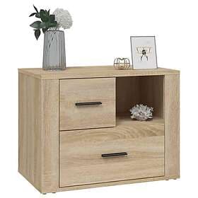 vidaXL Sängbord sonoma-ek 60x36x45 cm konstruerat trä 816739