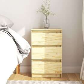 vidaXL Nightstand Pine 40x29.5x64cm 808083