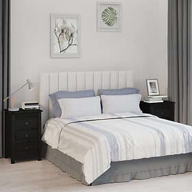 vidaXL Sängbord 2 st svart 40x35x61.5 cm massiv furu 813708