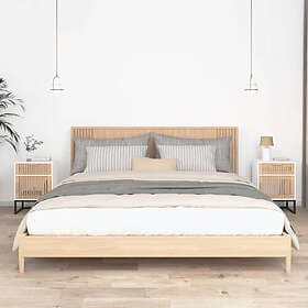vidaXL Sängbord 2 st vit 40x30x55.5 cm konstruerat trä&järn 352092