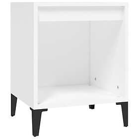 vidaXL Sängbord vit 40x35x50 cm 821874