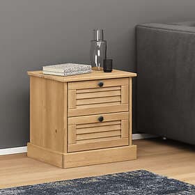 vidaXL Sängskåp VIGO 42x35x40 cm massiv furu 353157