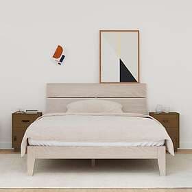 vidaXL Sängbord 2 st honungsbrun 40x34x55 cm massiv furu 818312