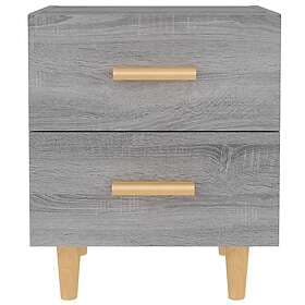 vidaXL Sängbord 2 st grå sonoma 40x35x47.5 cm 817288