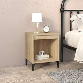 vidaXL Sängbord sonoma-ek 40x35x50 cm 821880