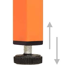 vidaXL Sängbord orange 35x35x51 cm stål 336210