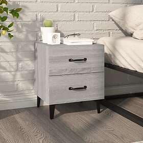 vidaXL Sängbord grå sonoma 40x35x47.5 cm 817293