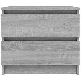 vidaXL Sängbord grå sonoma 50x39x43.5 cm konstruerat trä 815824