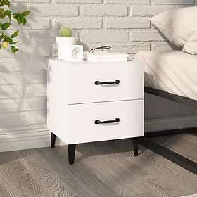 vidaXL Sängbord vit 40x35x47.5 cm 811988