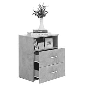 vidaXL Nightstand Concrete Grey 50x32x60cm 803280