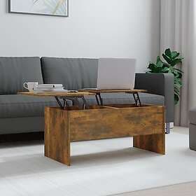 vidaXL Soffbord rökfärgad ek 102x50.5x46.5 cm konstruerat trä 819299
