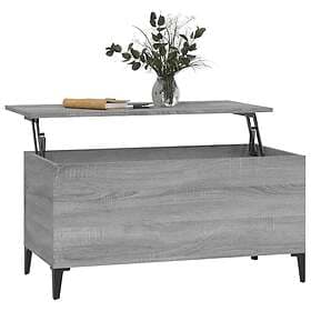 vidaXL Soffbord grå sonoma 90x44.5x45 cm konstruerat trä 819594
