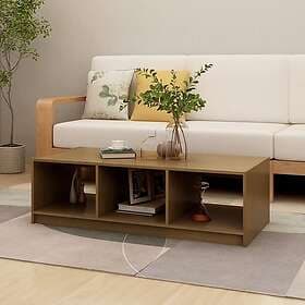vidaXL Soffbord honungbrun 110x50x34 cm massiv furu 809915