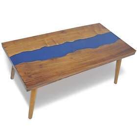 vidaXL Soffbord teak och harts 100x50x40 cm 245067