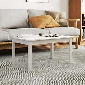 vidaXL Soffbord vit 80x50x40 cm massivt furu 814280