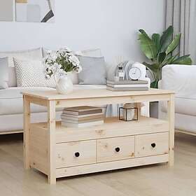 vidaXL Soffbord 102x49x55 cm massiv furu 820931