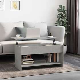 vidaXL Soffbord betonggrå 102x50x52.5 cm konstruerat trä 809651