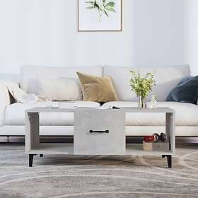 vidaXL Soffbord betonggrå 102x50x40 cm konstruerat trä 812703