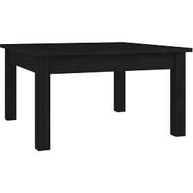 vidaXL Soffbord svart 55x55x30 cm massiv furu 814233