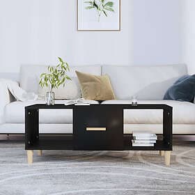 vidaXL Soffbord svart 102x50x40 cm konstruerat trä 812691