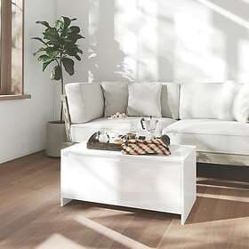 vidaXL Soffbord vit högglans 90x50x41.5 cm konstruerat trä 809824