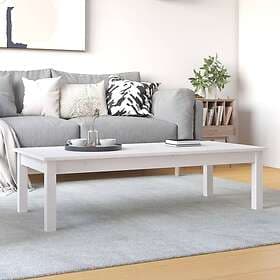 vidaXL Soffbord vit 110x50x30 cm massiv furu 814235