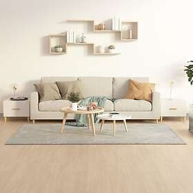 vidaXL Soffbord 2 delar vit högglans 50x50x40 cm konstruerat trä 812721
