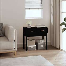 vidaXL Konsolbord svart 76.5x40x75 cm massiv furu 821753