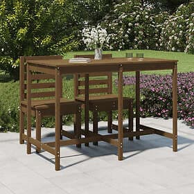vidaXL Garden Table honey brown 159.5x82.5x110 cm solid pine 824098