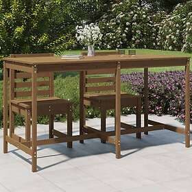vidaXL Trädgårdsbord honungsbrun 203.5x90x110 cm massiv furu 824105