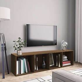 vidaXL Bokhylla/tv-bänk brun ek 143x30x36cm konstruerat trä 815272