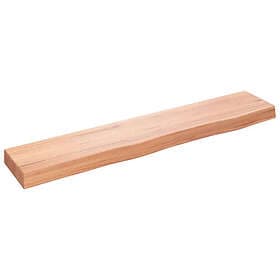 vidaXL Bordsskiva ljusbrun 100x20x6 cm behandlad massiv ek 363679