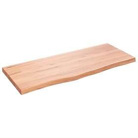 vidaXL Bordsskiva ljusbrun 100x40x4 cm behandlad massiv ek 363684