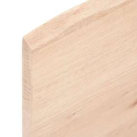 vidaXL Hyllplan 100x20x2 cm obehandlad massiv ek 363557