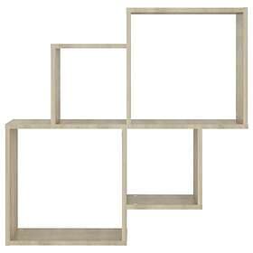 vidaXL Wall Shelf Cube-shaped Sonoma Oak 80x15x78.5 cm Engineered Wood 807262