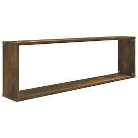 vidaXL Wall Shelves 2 pcs Smoked Oak 100x15x30 cm Engineered Wood 815906