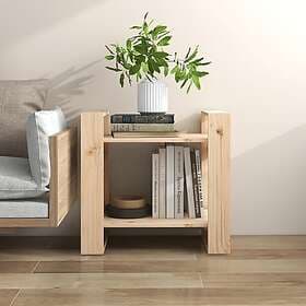 vidaXL Bokhylla/rumsavdelare 60x35x57 cm massiv furu 813874