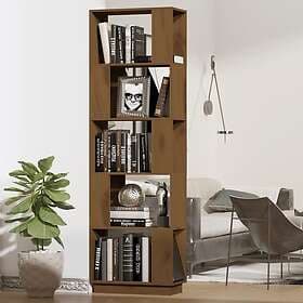 vidaXL Bookcase/Room Divider Honey Brown Solid Wood 51x25x163.5 cm 814047
