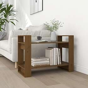 vidaXL Bokhylla/rumsavdelare honey brown 80x35x56.5 cm solid wood 813897