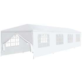 vidaXL Paviljong 3x12 m vit 91429